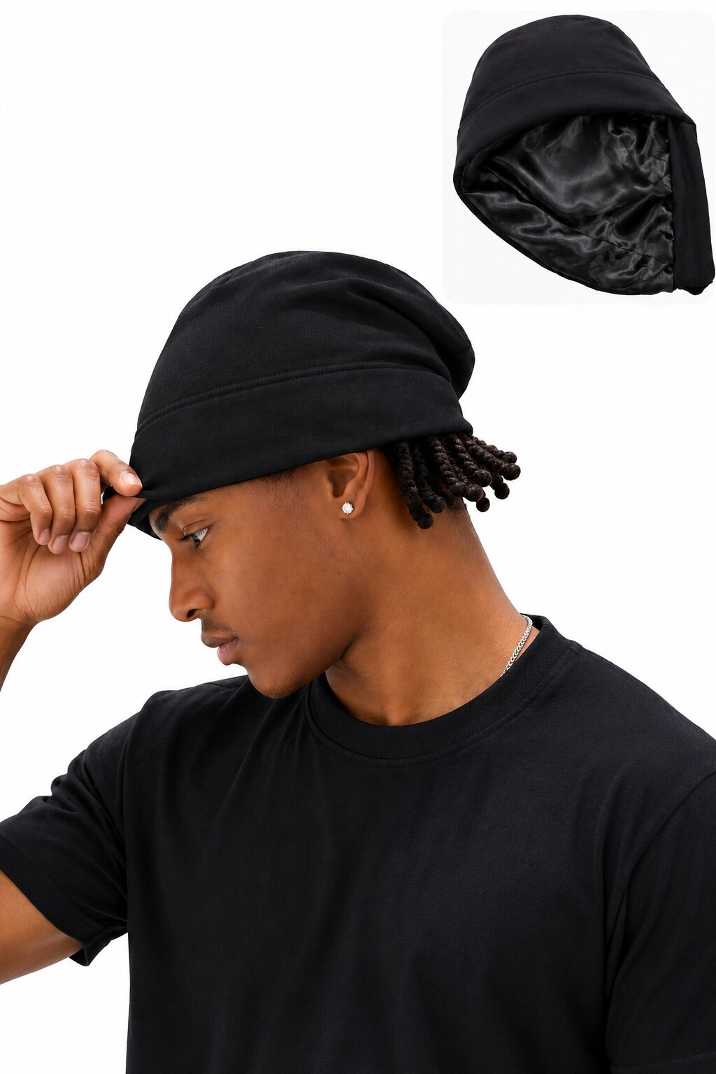 Reversible Satin Lined Skull Cap | HAIRGLO