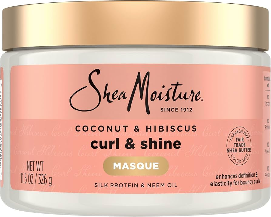 Shea Moisture Coconut & Hibiscus Curl & Shine Masque 12oz