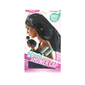 2284BLA Jumbo Plus Twist & Braids Shower Cap in Black