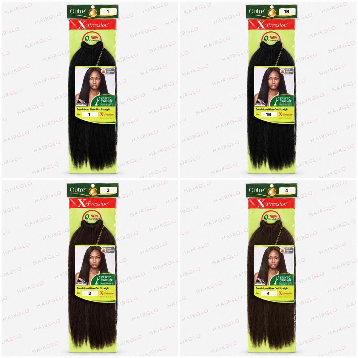 Xpression Dominican Blow Out Straight Pre-Looped Crochet Hair