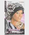 2193 Zebra-Print Extra Large Wide Band Sleep Cap