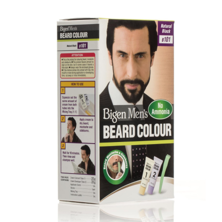 Bigen Mens Beard Colour Kit Natural Black