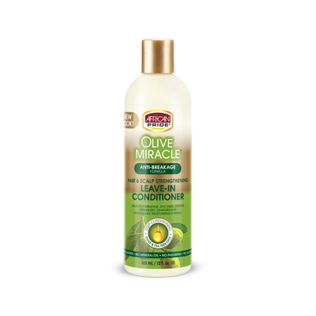 African Pride Olive Miracle Anti-Breakage Hair & Scalp Strengthening Leave In Conditioner 12oz