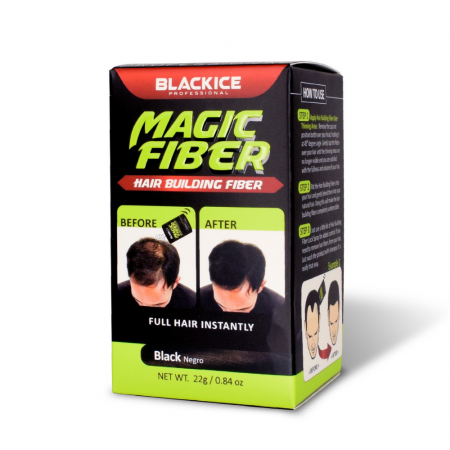 Black Ice Black Hair Building Fibre