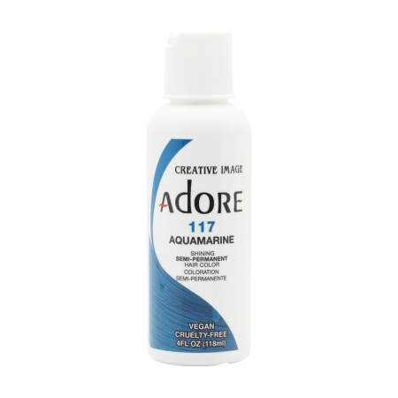 Adore Aquamarine 117 Semi-Permanent Hair Colour 4oz