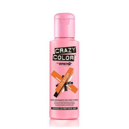 Crazy Color Semi Permanent Hair Colour Cream Orange 100ml