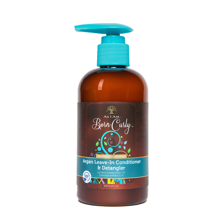 As I Am Born Curly Argan Leave-In Conditioner And Detangler 8oz