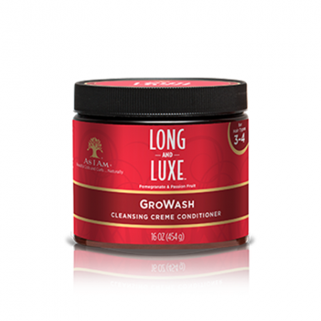 As I Am Long & Luxe GroWash Cleansing Creme Conditioner 16oz