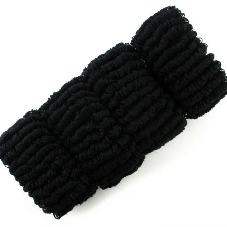 D12 Soft Thick Black Hairbands Pack of 12