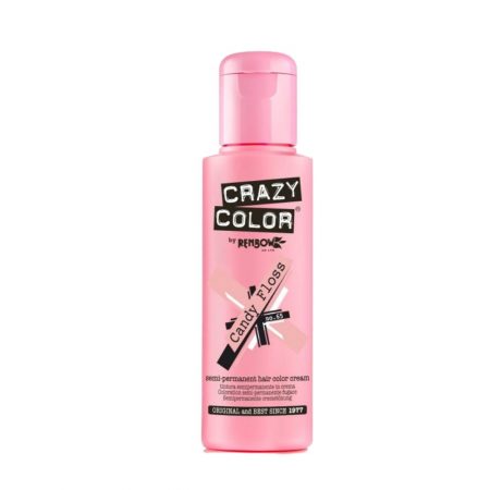 Crazy Color Semi Permanent Hair Colour Cream Candy Floss 100ml