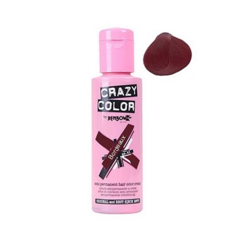 Crazy Color Semi Permanent Hair Colour Cream Bordeaux 100ml
