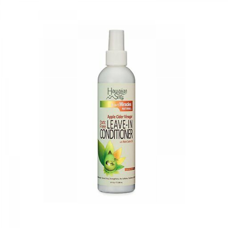 Hawaiian Silky Y 14 In 1 Miracles Natural Apple Cider Vinegar Static Free Leave-In Conditioner 8oz