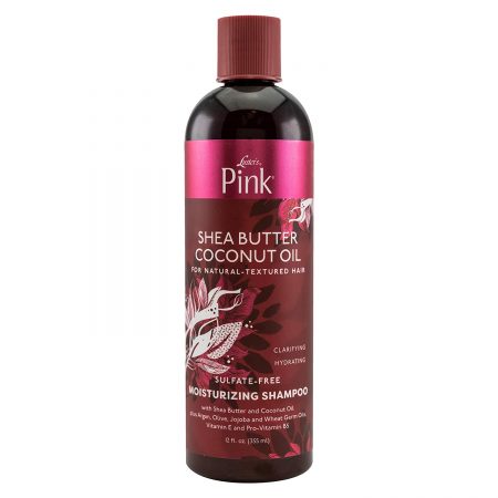 Pink Shea Butter & Coconut Oil Sulphate-Free Moisturising Shampoo 12oz