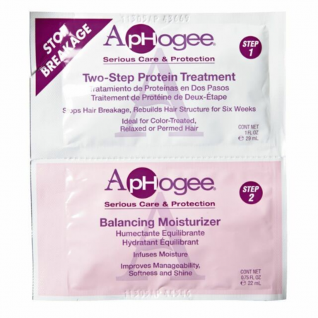 ApHogee Two Step Protein Treatment and Balancing Moisturising Sachet 1oz/0.75