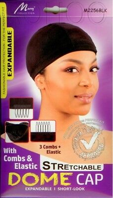 M2256 Stretchable Dome Cap with Combs & Elastic