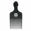 2409 Black Plastic Styling Afro Pik