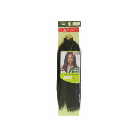 Xpression Dominican Blow Out Straight Pre-Looped Crochet Hair - 1B