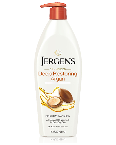 Jergens Oil Infused Deep Restoring Argan Oil & Vitamin E for Extra Dry Skin