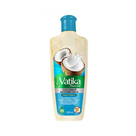 Vatika Coconut Oil Enriched Hair Oil for Volume & Thickness 200ml