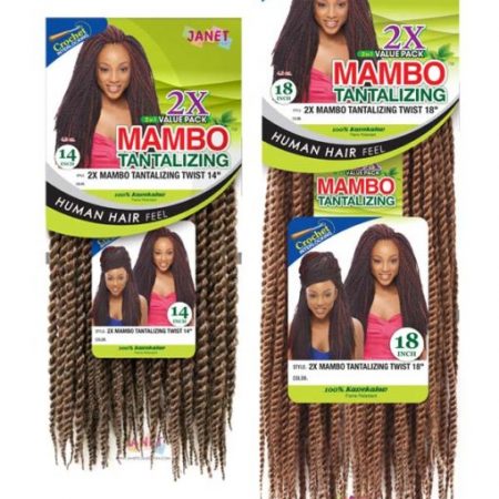 Janet Collection 2x Mambo Tantalizing Twist Braid 18" Crochet Hair
