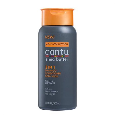 Cantu Mens Shea Butter 3 In 1 Shampoo, Conditioner, and Body Wash 13.5oz