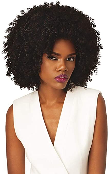 Outre Big Beautiful Hair Quick Weave 4a - Kinky Syn Half Wig
