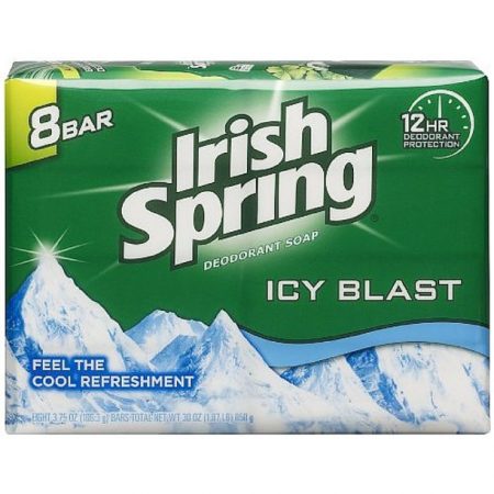 Irish Spring Icy Blast Bar Soap (Pack of 8)