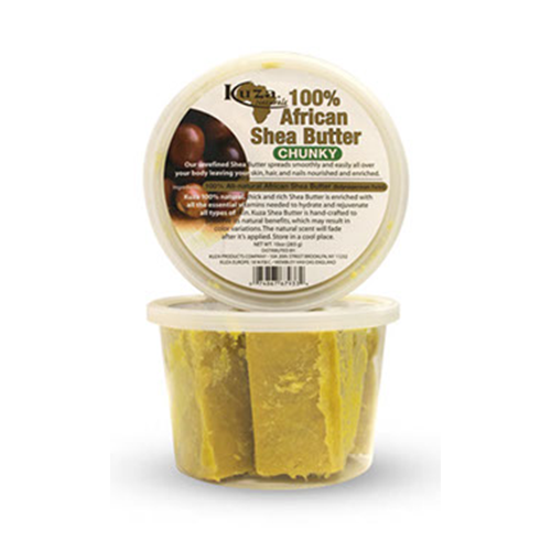 Kuza Yellow Chunky Shea Butter for Hair & Body 10oz