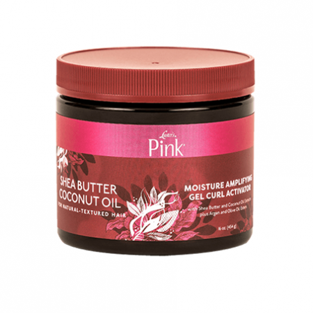 Pink Shea Butter & Coconut Oil Moisture Amplfying Gel Curl Activator 16oz