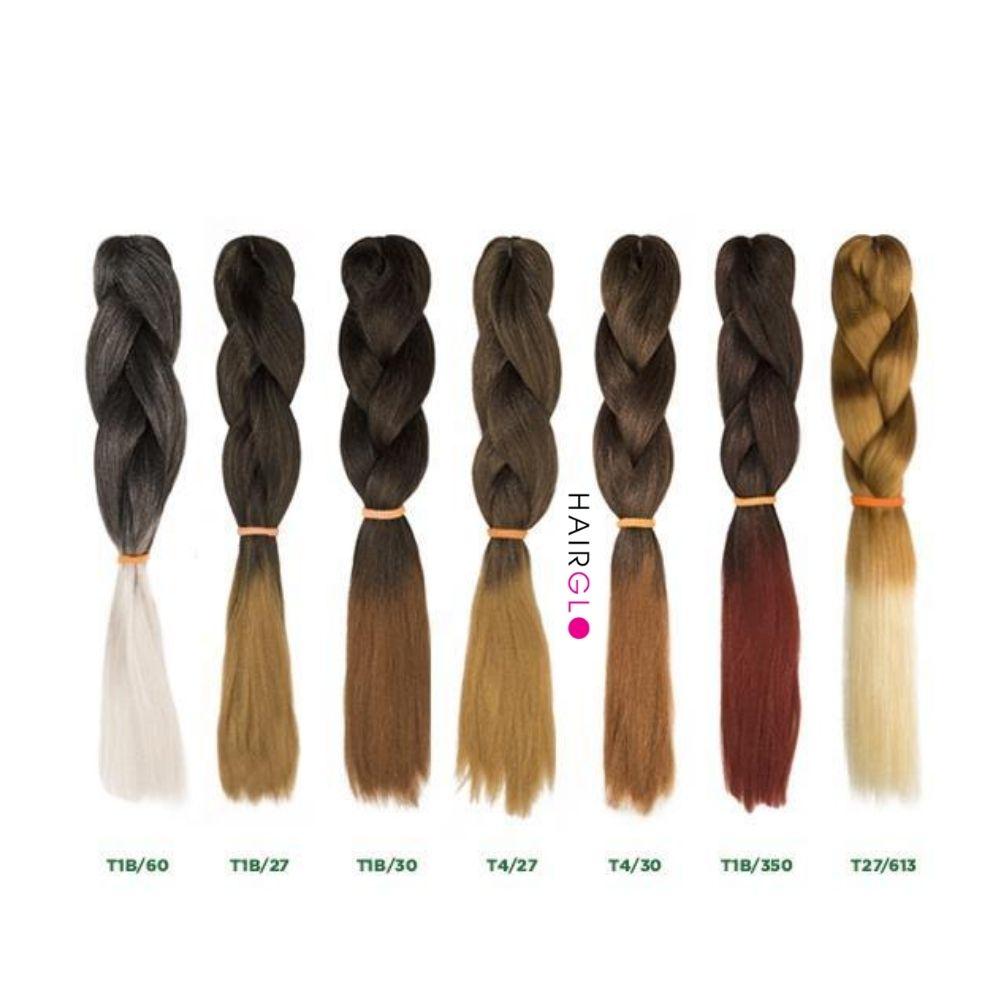 Xpression Pre-Stretched Ombre Two-Tone Ultra Braiding Hair