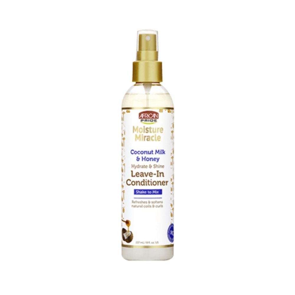 African Pride Moisture Miracle Coconut Milk & Honey Leave - In Conditioner Spray 8oz