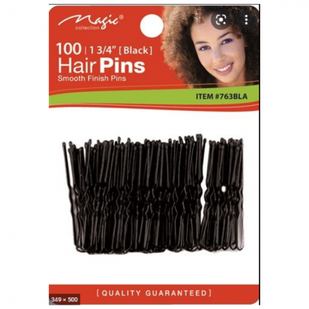 Magic 763BLK 1 3/4' 100 Hair Pins