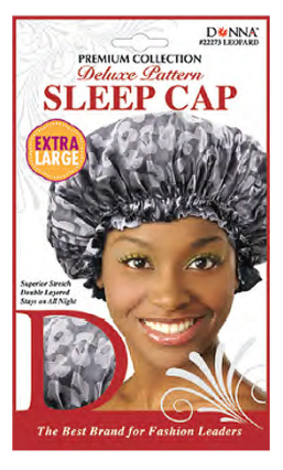 Donna Deluxe Pattern Sleep Cap 22273 Leopard