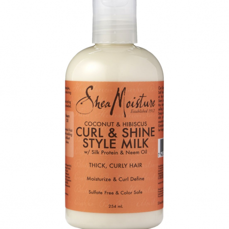 Shea Moisture Coconut & Hibiscus Curl & Shine, Style Milk 8oz