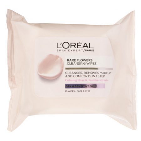 L'Oreal Rare Flowers Face & Eye Make-Up Removing Wipes