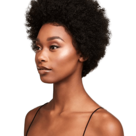 Natural Curl Afro-Lace Wig
