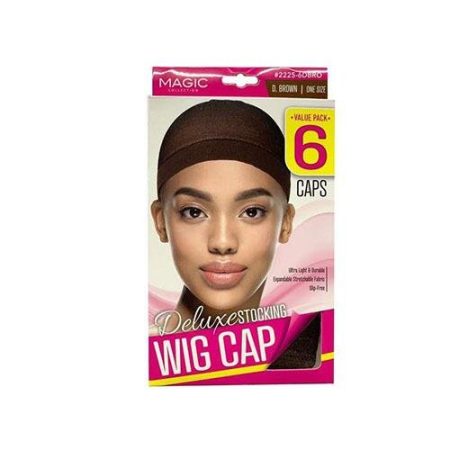 Magic Deluxe 6-Piece Stocking Wig Cap (Value Pack)