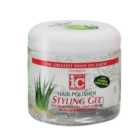 Fantasia IC Aloe Clear Hair Polisher Styling Gel with Sparkle Lites