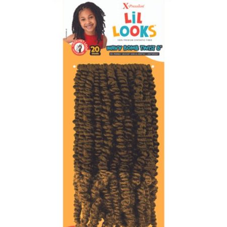 Outre Xpression Lil Looks Wavy Bomb Twist Crochet Hair for Kids