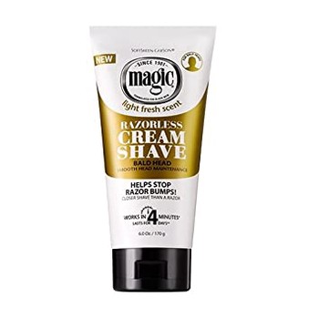 Magic Razorless Cream Shave Bald Head 6oz