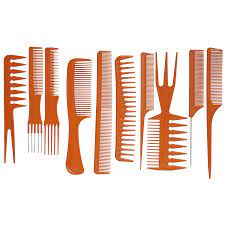 24260 10 Piece Styling Comb Set for Hair - Hairglo