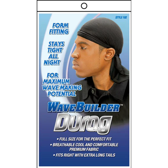 Wave Builder Full Size Durag with Long Tails 192