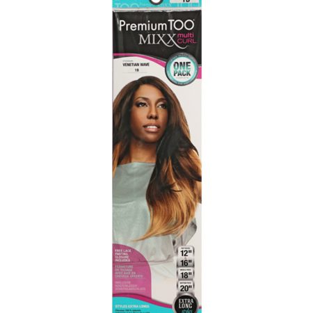 Premium Too Venetian Wave Human & Premium Fibre Mix Weave-On Hair