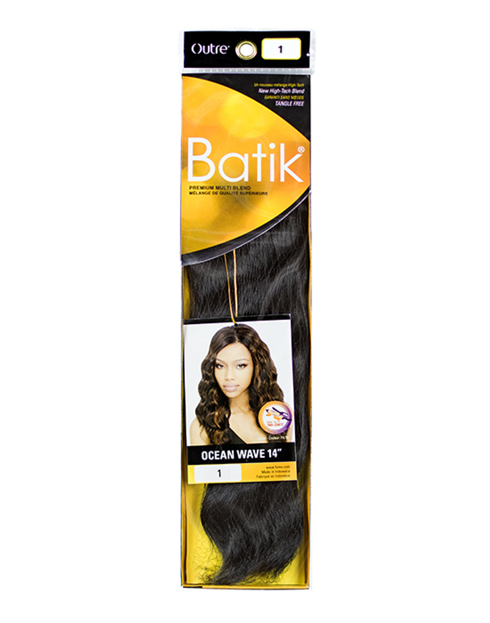 Batik Ocean Wave Premium Blend Weave-On Hair