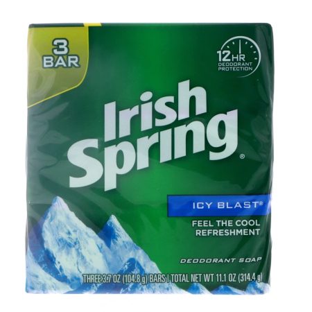 Irish Spring Icy Blast Bar Soap (Pack of 3)
