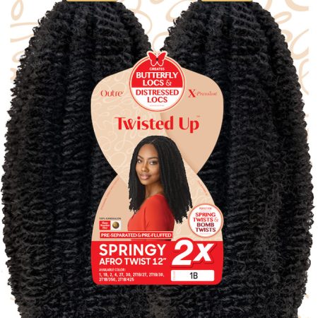 Outre XPression Twisted Up Springy Afro Twist Crochet Braiding & Twisting Hair
