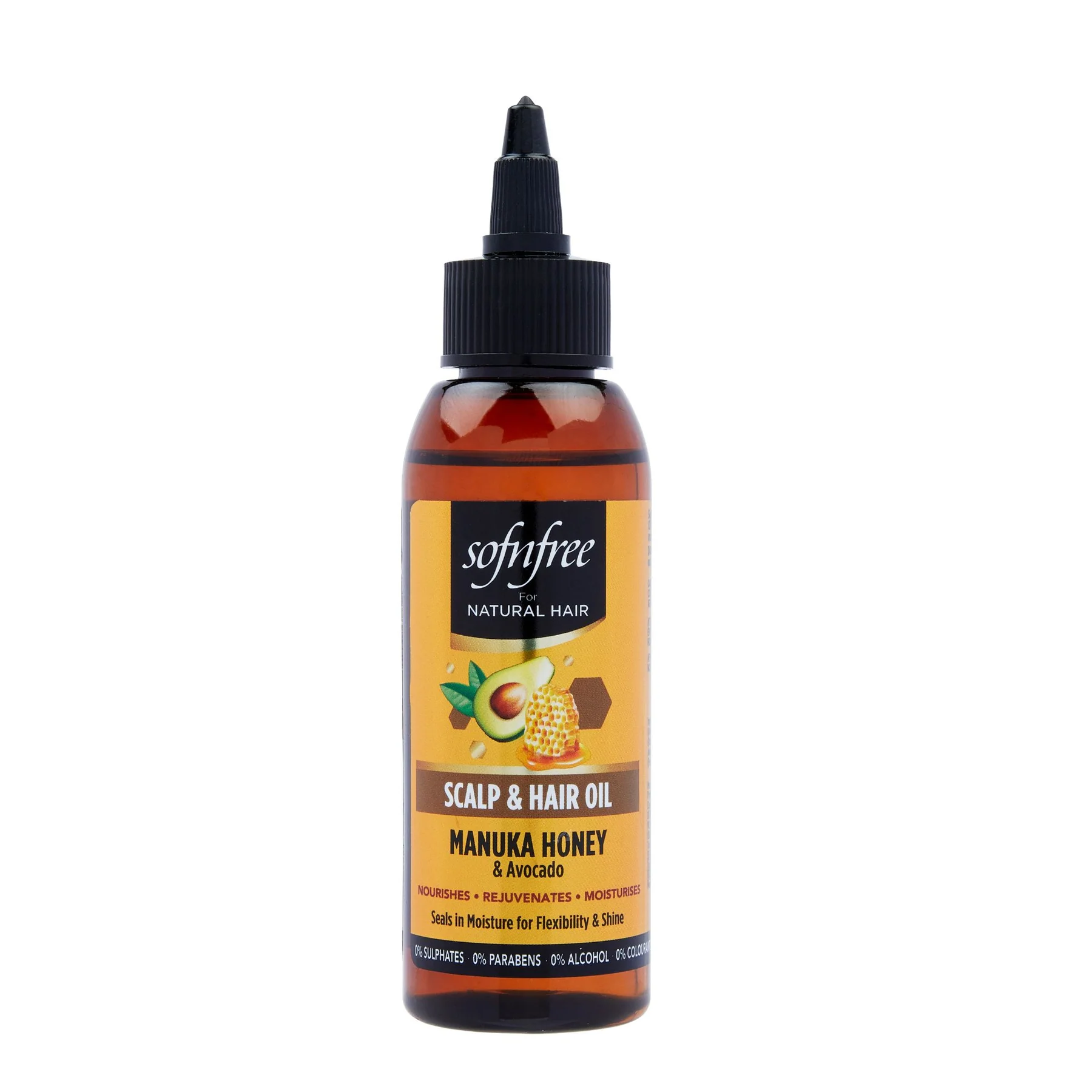 SofnFree for Natural Hair Manuka Honey & Avocado Scalp & Hair Oil 4oz