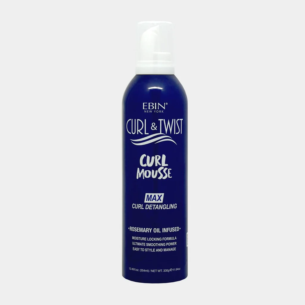 EBIN New York Curl & Twist Rosemary Oil Infused Max Curl Detangling Curl Mousse