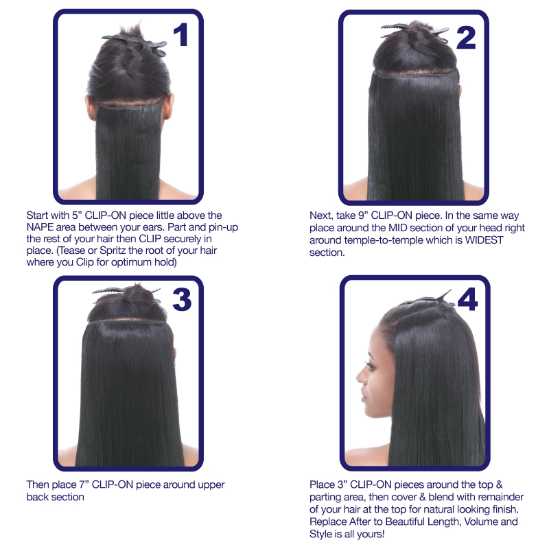 Its A Clip Hair Yaki Straight Hair Extensions