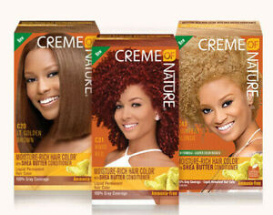 Creme of Nature Permanent Moisture-Rich Shea Butter Hair Colour Dye Kit